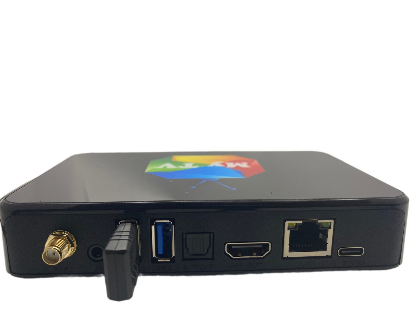 MY TV HS818 PRO Android TV Box. 6 Months Free 4500 Worldwide Channels Included Caribbean. Plus Details When it Expired to Renew. 5G WiFi, 4K Ultra HD, Quad Core Android 9.1/Linux, Voice Control.